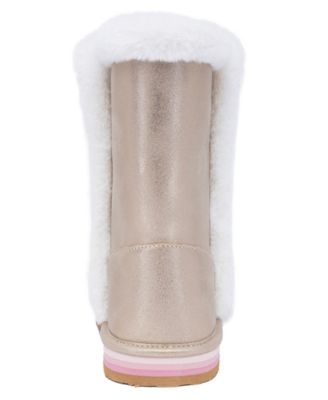 Big and Little Girls Milhoja Sueded Faux Fur Cozy Boots