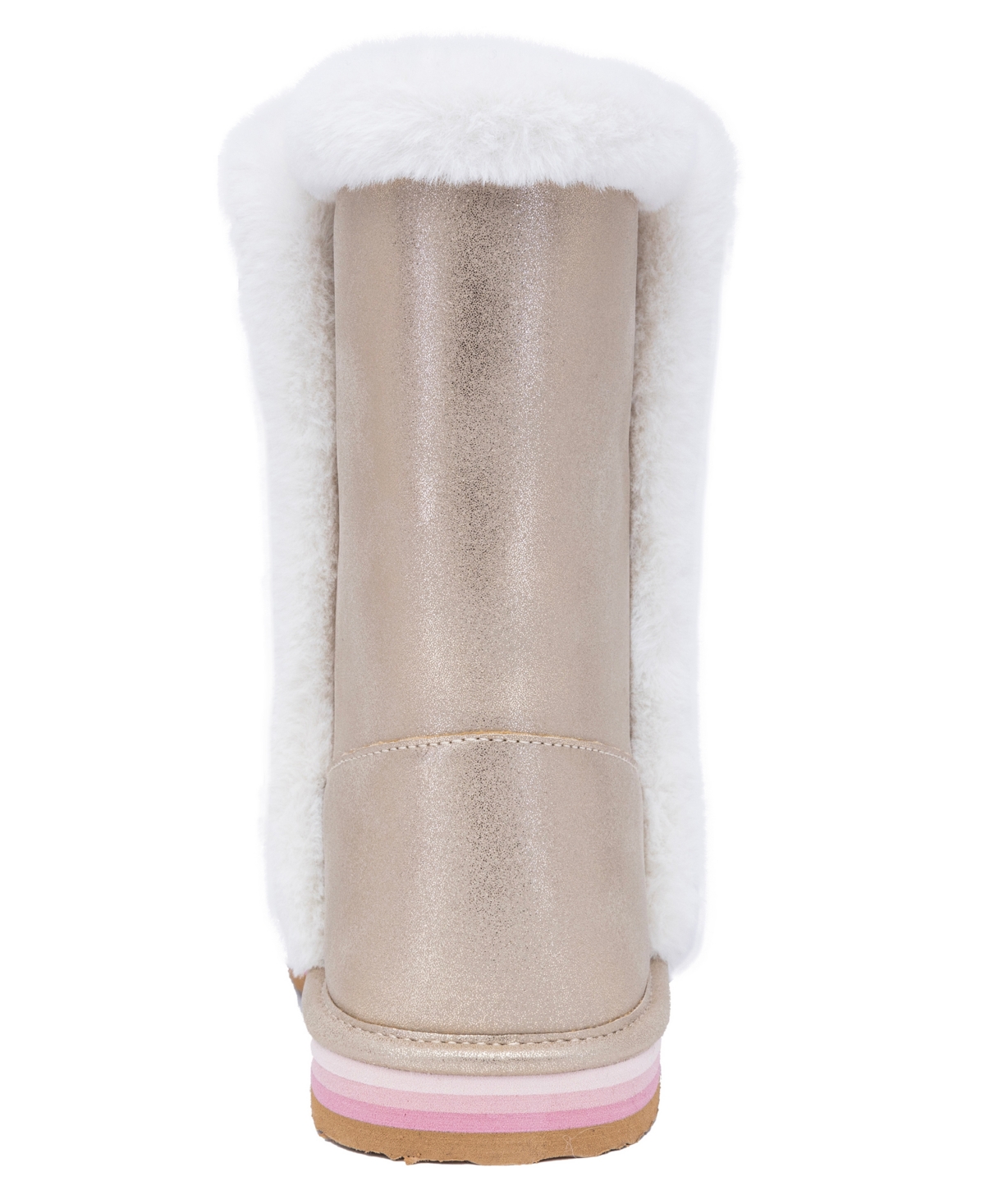 Sugar Big and Little Girls Milhoja Sueded Faux Fur Cozy Boots