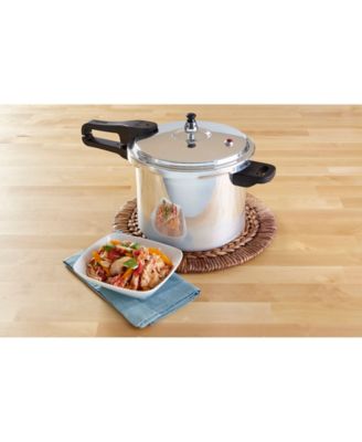 IMUSA 7-Quart Stovetop Aluminum Pressure Cooker - Silver, Safety Lock Lid, Fast Cooking