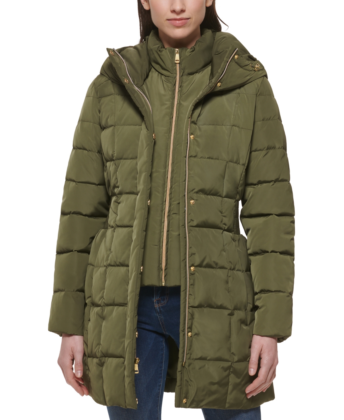 Cole Haan Women's Hooded Down Puffer Coat