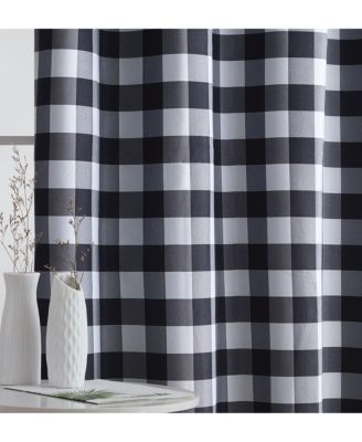 Andersen Buffalo Check Plaid 100% Blackout Thermal Insulated Energy Savings Heat/Cold Blocking Grommet Curtain Drapery Panels for Bedroom & Living Room, 2 Panels