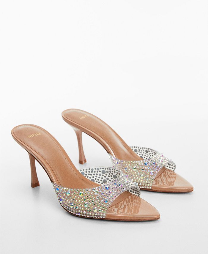 MANGO Women's Glitter HighHeeled Sandals Macy's
