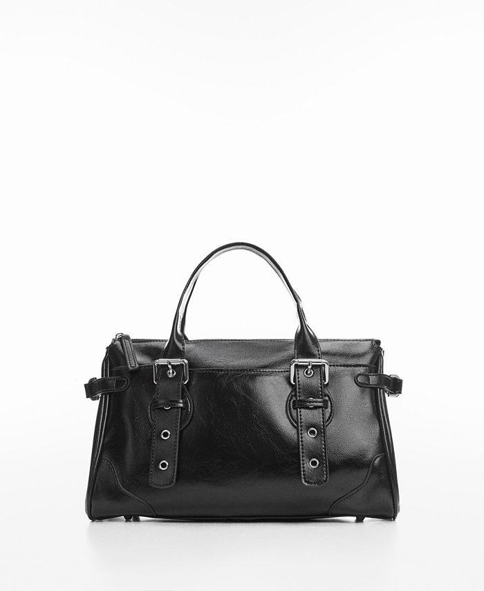 Double buckle sales satchel bag