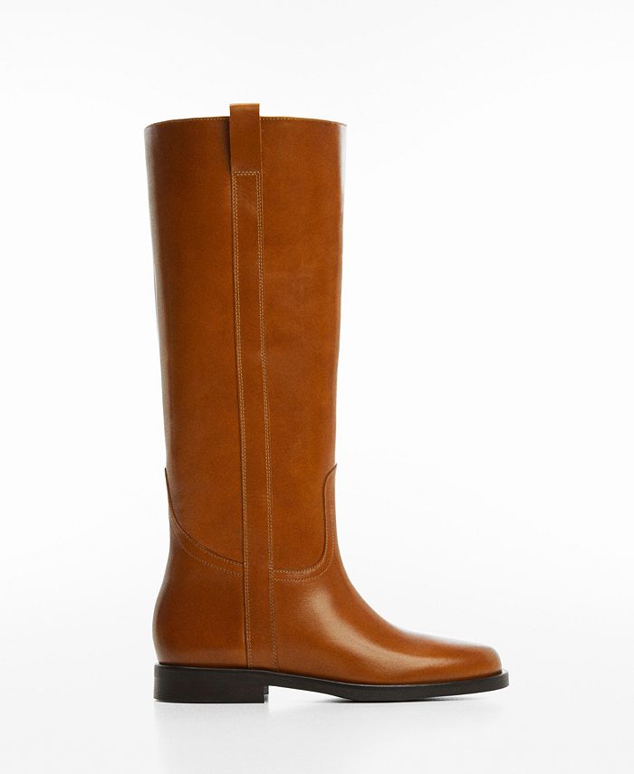 Macy's knee high leather boots sales