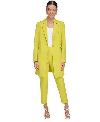 DKNY Womens Notch Collar Suit Separate One-Button Blazer Petites BHFO 2916