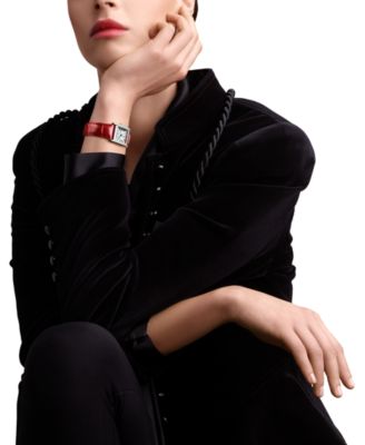 Women's Swiss Mini DolceVita Red Strap Watch 22x29mm