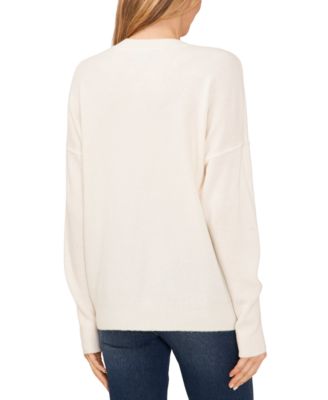 Women's "Cheers" Script Crewneck Long-Sleeve Sweater