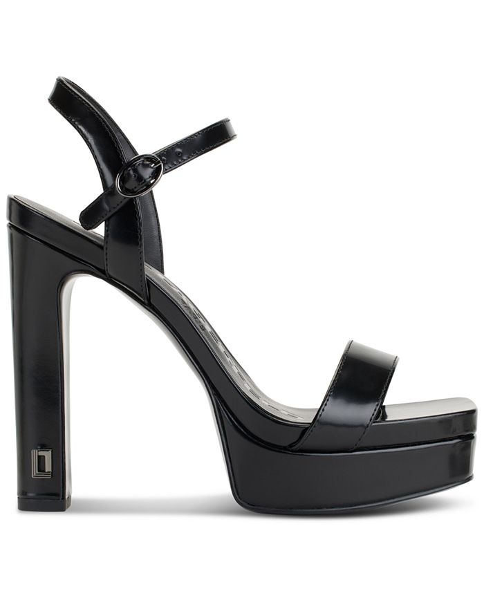 KARL LAGERFELD PARIS Women's Jaina Ankle-Strap Platform Sandals - Macy's