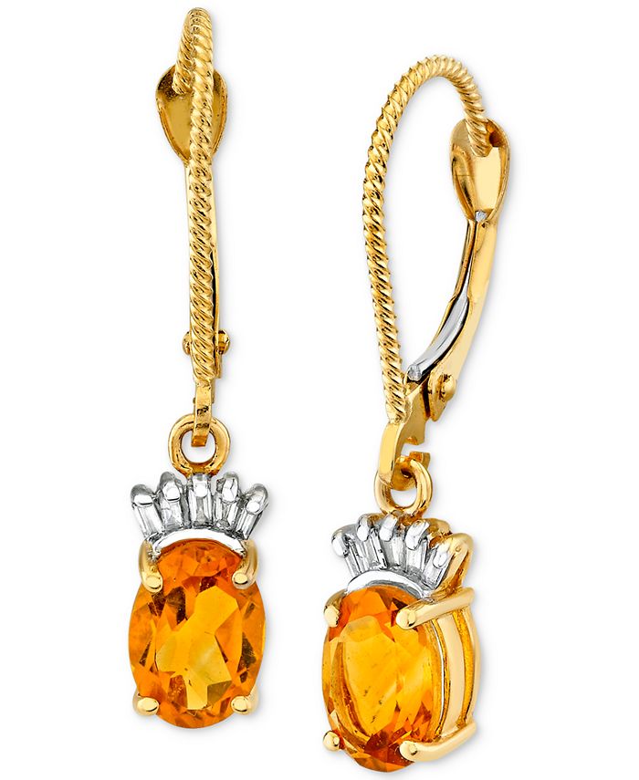 Macy's shop citrine earrings