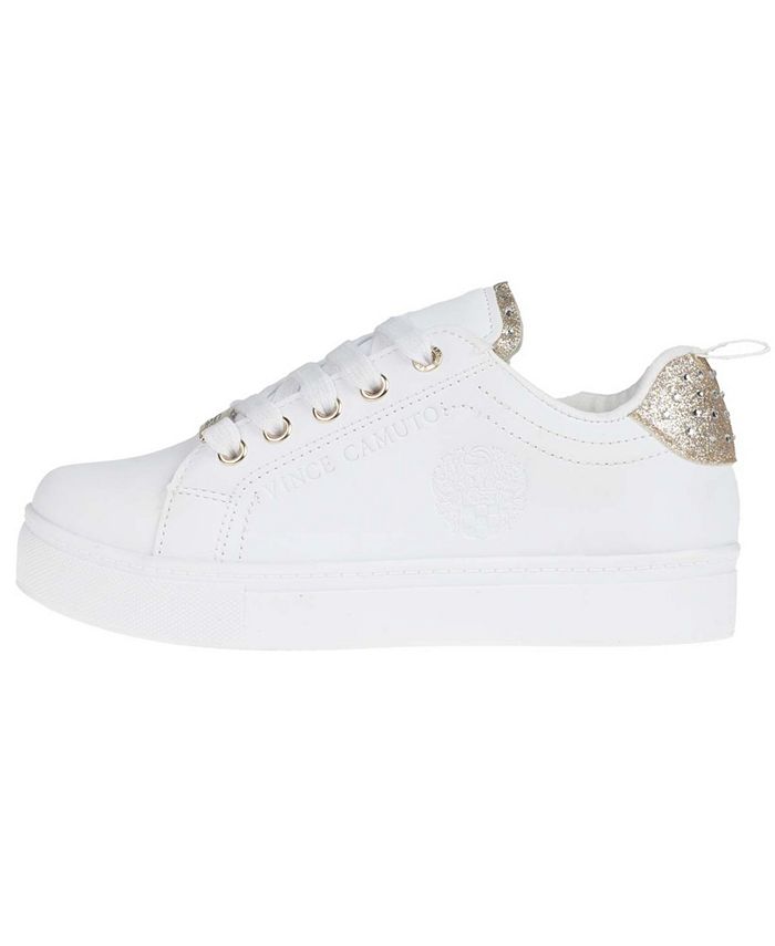 Vince Camuto Little Girls Lace-Up Fashion Sneakers with Sugar Glitter ...