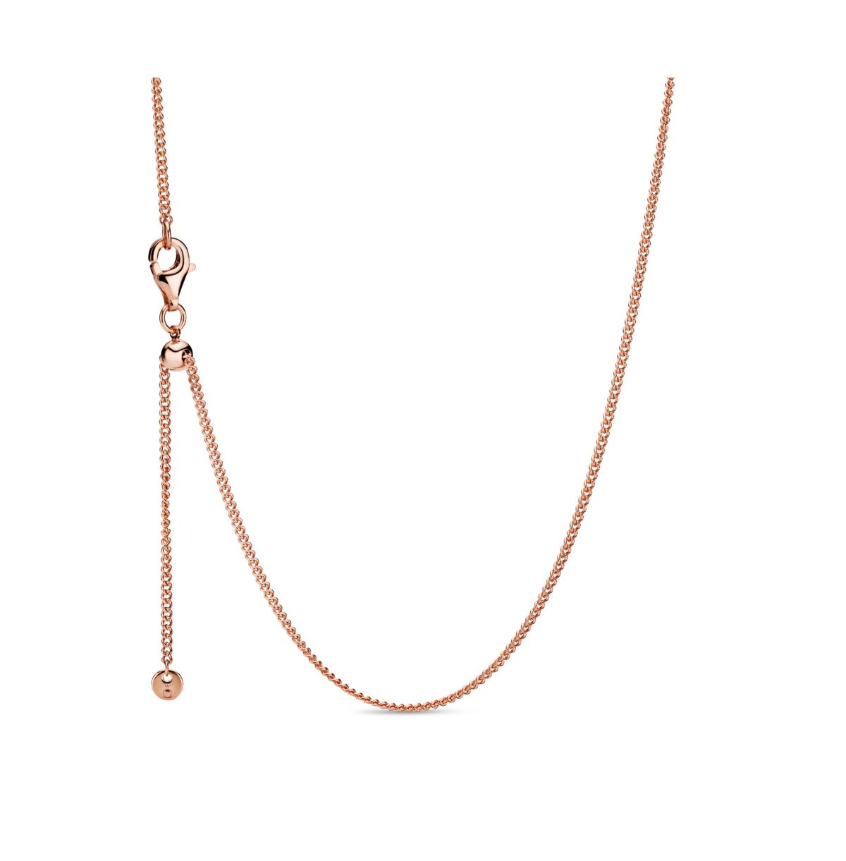 Pandora Moments 14k Rose Gold-plated Curb Chain Necklace