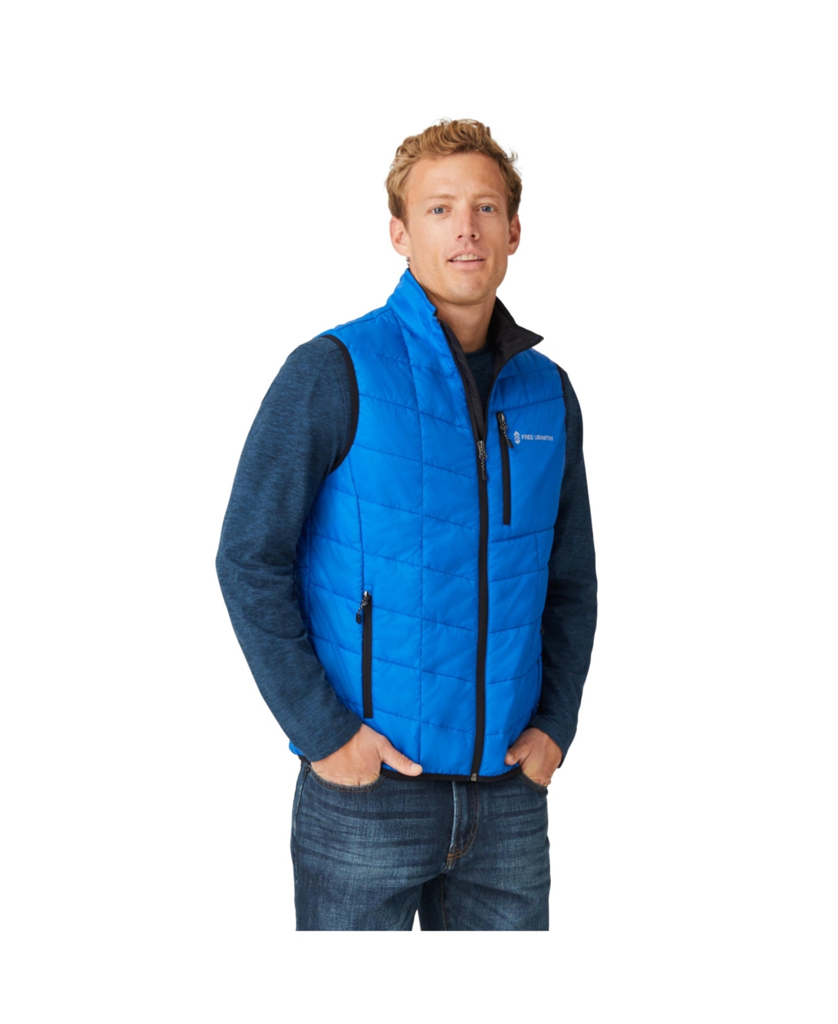 Men's FreeCycle Stimson Puffer Vest - Lapis blue