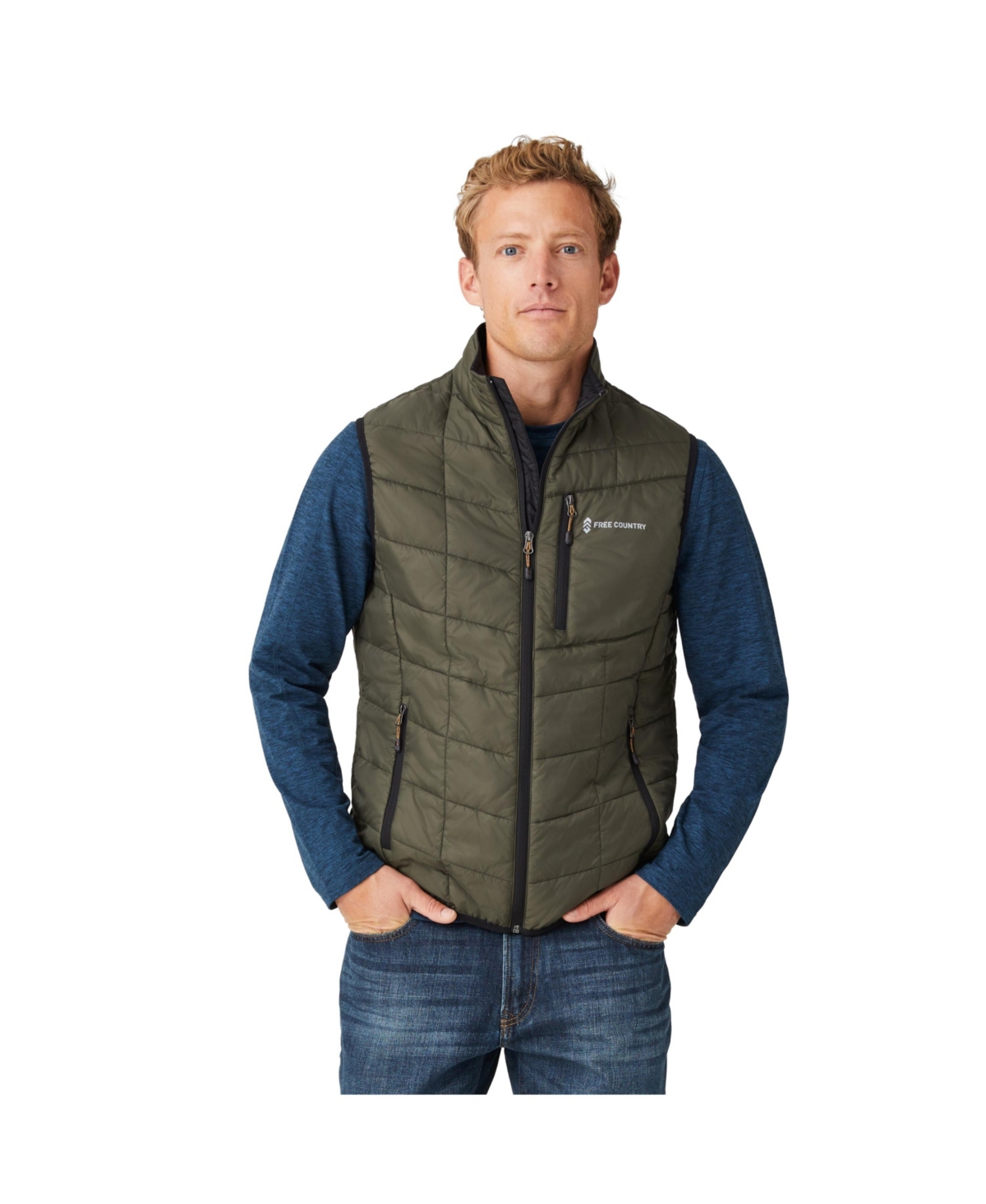 Men's FreeCycle Stimson Puffer Vest - Duffle olive