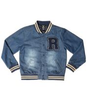 Starter Kids' Big Boys And Girls Blue St. Louis Blues Raglan Full-snap  Varsity Jacket
