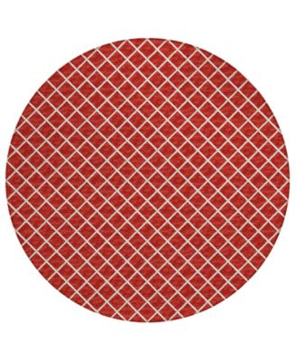 York Washable YO1 4' x 4' Round Area Rug