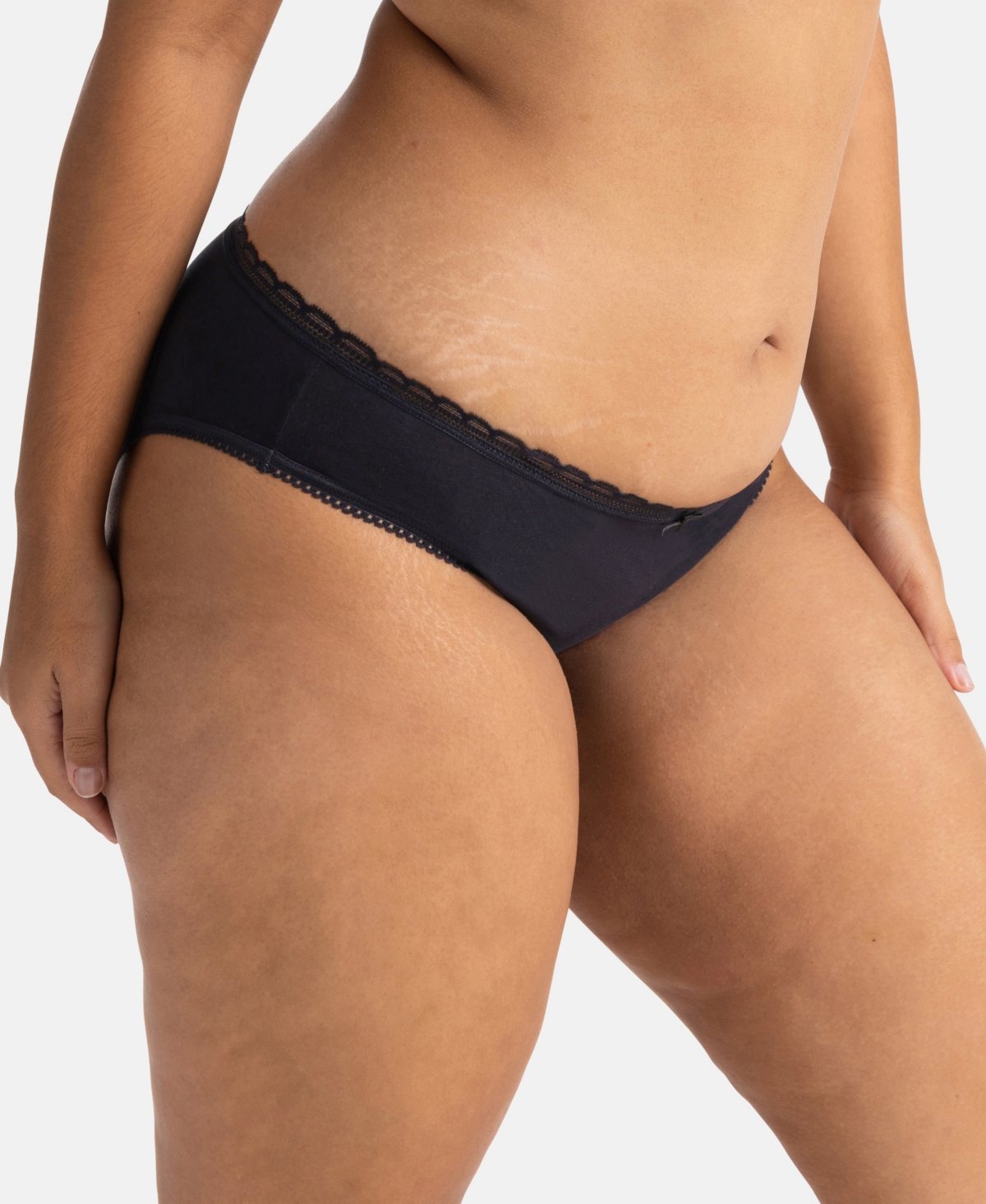 Dorina Women's Naomi 5 Pack Soft Cotton Brief Panties - Beige, Ivory, Beige, Black