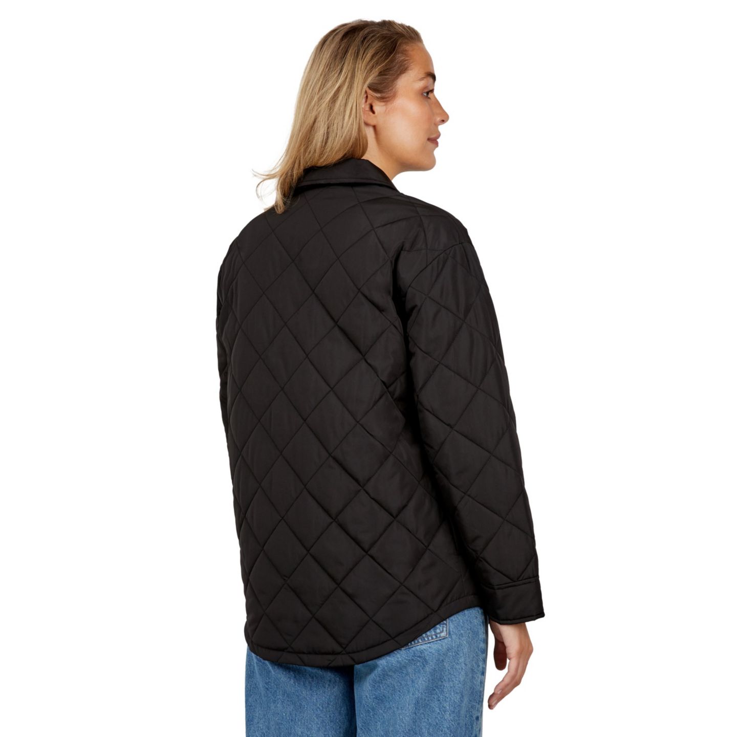 Женские куртки Free Country Trailblazer Quilted Shacket, цвет: Чёрный — фото 3