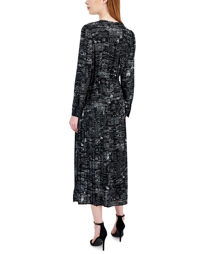 tahari linen shirt dress