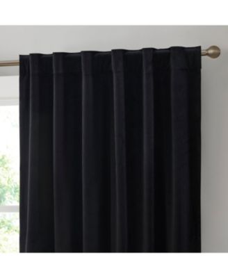 Lopez Velvet Premium Soft Light Filtering Back Tab Rod Pocket Window Treatment Curtain Panels, Set of 2