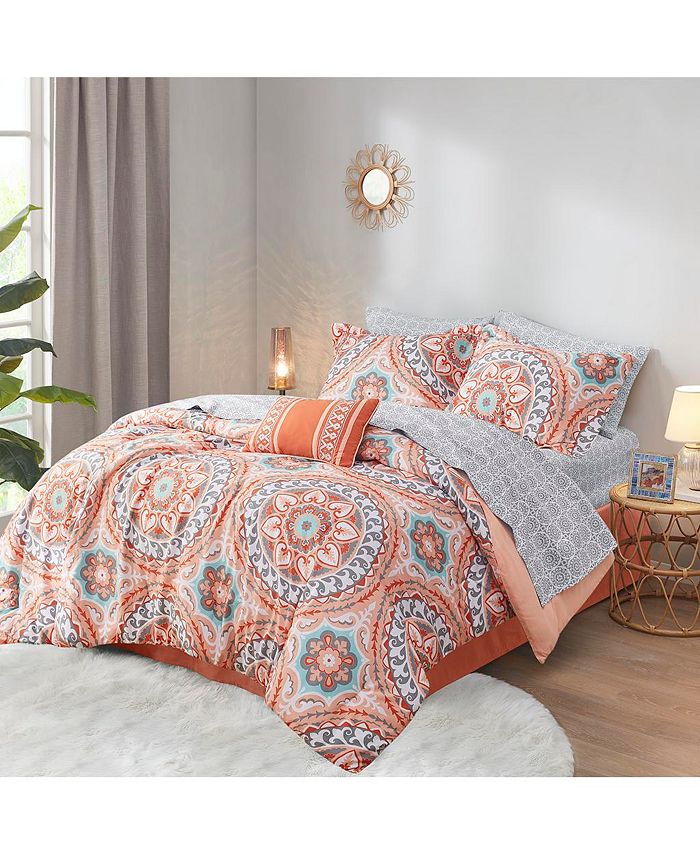 Gracie Mills Shaffer Globally Inspired 9Piece Comforter Set with