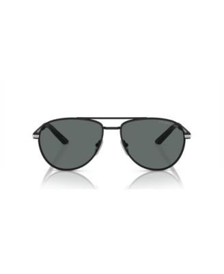 Iconic Plaque Pilot Men's Sunglasses, PR A54S