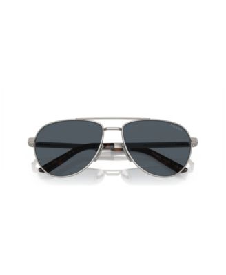Iconic Plaque Pilot Men's Sunglasses, PR A54S