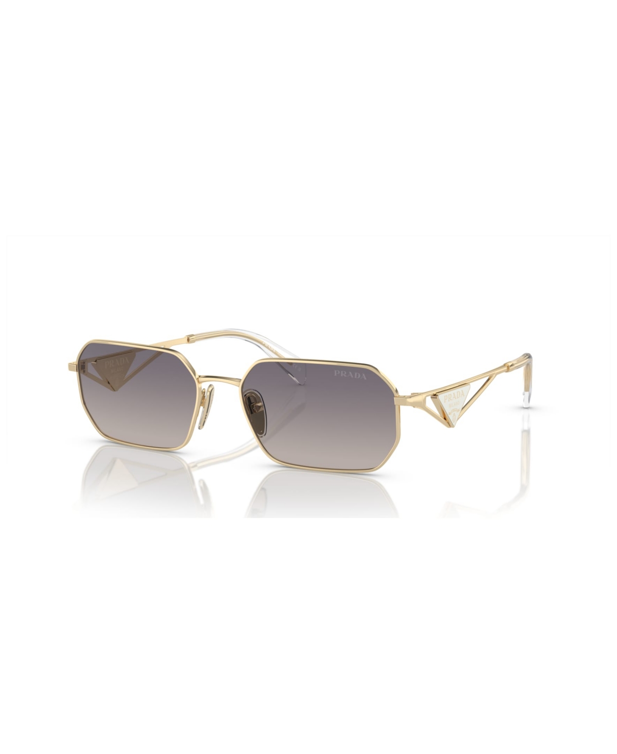 Prada Women's Sunglasses, Mirror Gradient Pr A51s In Pale Gold