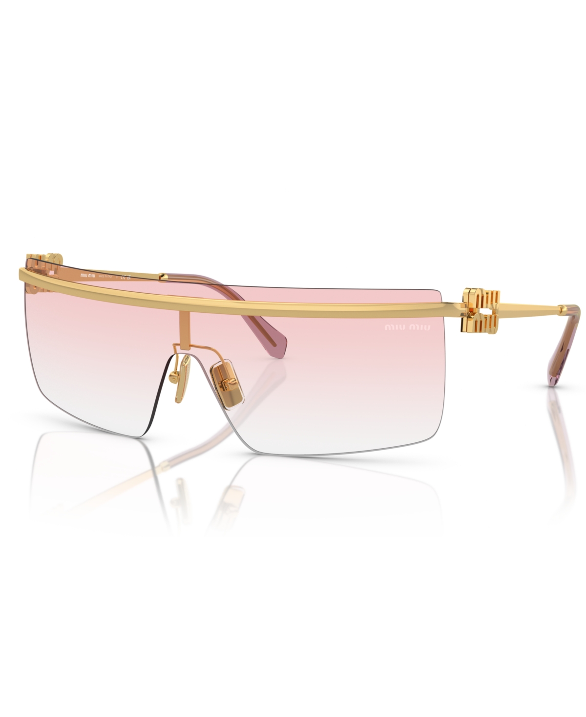 Miu Miu Woman Sunglass Mu 50zs In Gradient Gold
