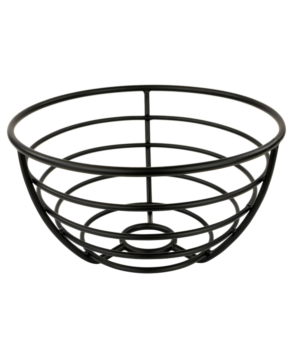 Euro Fruit Bowl for Table Display and Organization - Black