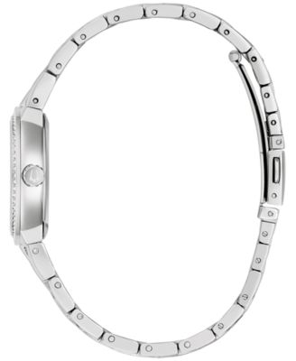 Women's Classic Crystal Stainless Steel Bracelet Watch Box Set 29mm