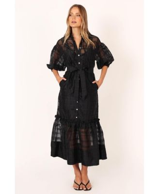 blue dress for baby girl Evelune Maxi Dress - Black