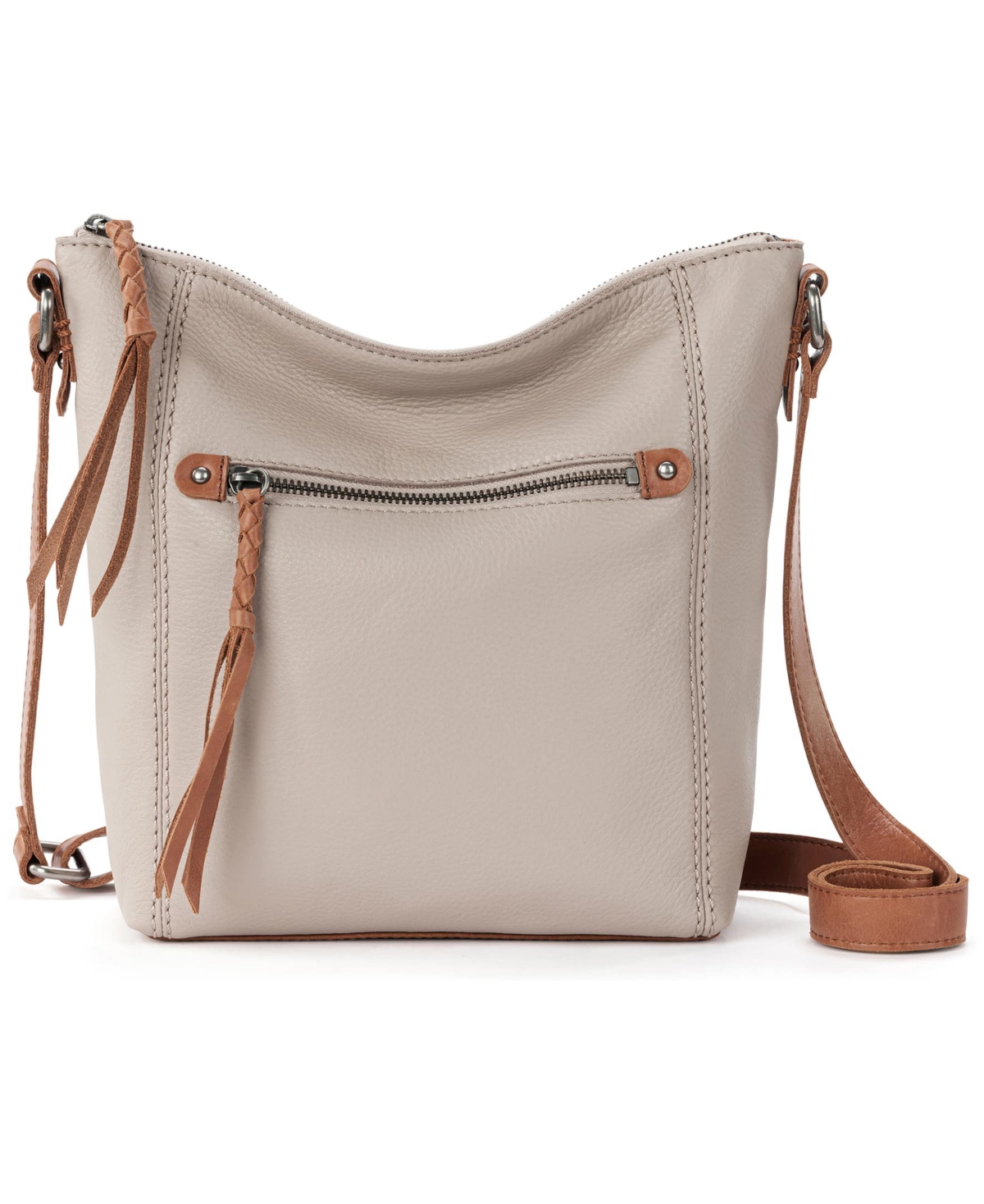 Women's Ashland Leather Crossbody Bag - Mahogany Suede