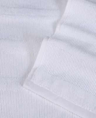 Roma Ribbed Turkish Cotton Quick-Dry Solid Assorted Highly Absorbent Towel 12 Piece Set