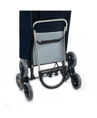Aluminum / Polyester / EVA / PP Folding Stair Climbing Shopping Cart with Removable Bag and Handle