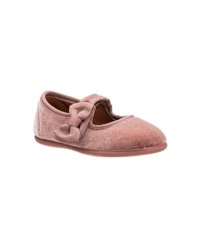 Elephantito Girls Shoes - Charlotte Mary Janes with Bow - Patent Navy Blue