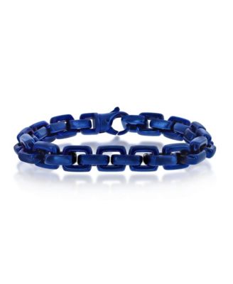 Stainless Steel Anchor Link Bracelet - Blue 60$
