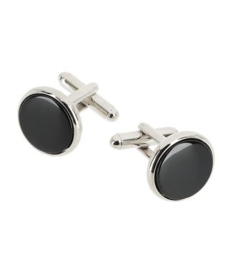 Sutton Round Genuine Onyx Cufflinks