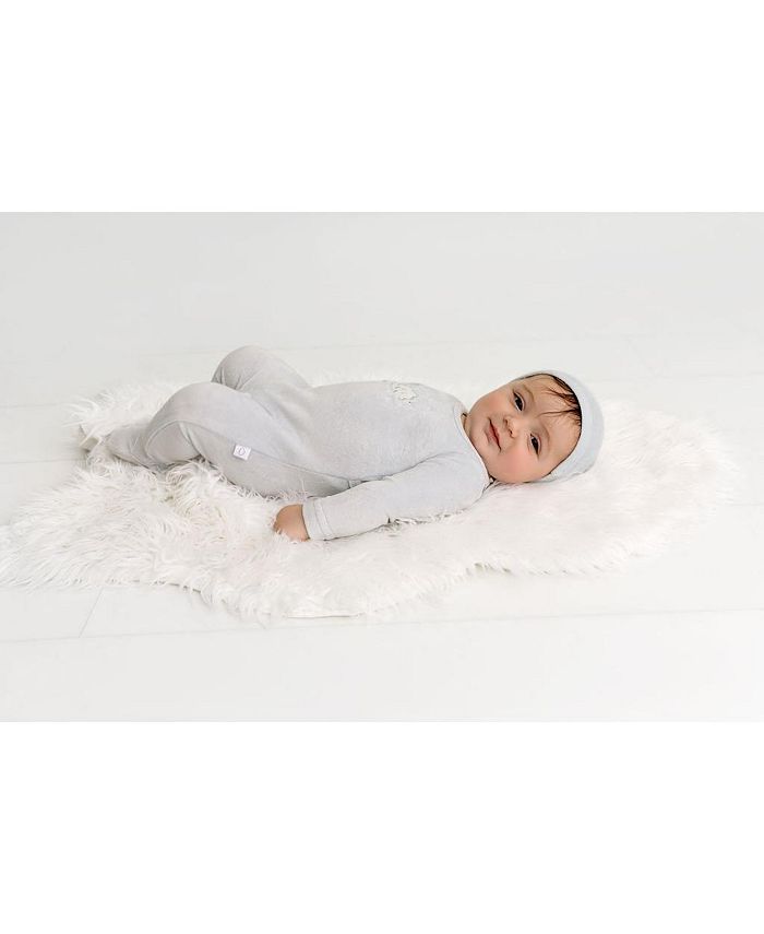 Pouf Baby Girls Velour Graphic Cloud Footie Macy's
