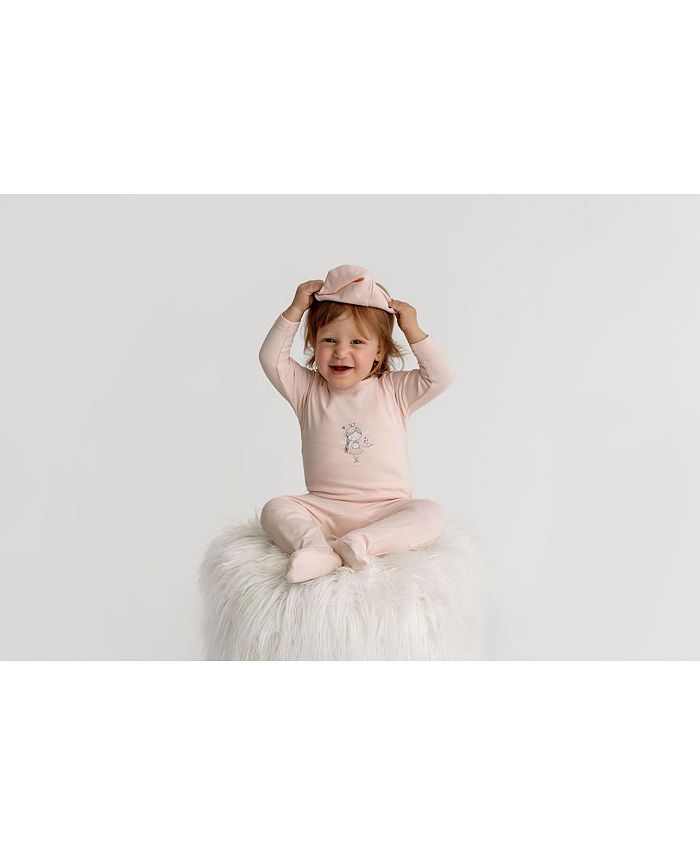 Pouf Baby Baby Girls Graphic Footie Macy's