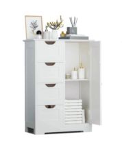 Halifax North America 67 4-Door Pantry Cabinets, Kitchen Storage Cabinet with Drawer and Adjustable Shelves, White