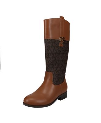 Michael Kors Little Girls Finley Heart Logo Tall Shaft Boots