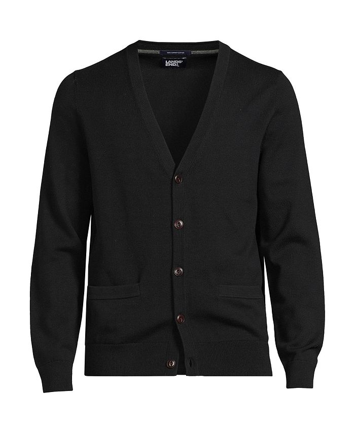 Lands end top mens cardigan