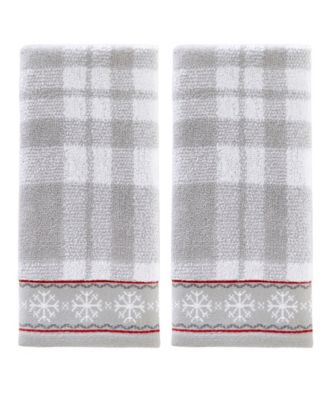 Skl Home Whistler Plaid Towel Collection In Gray,plaid