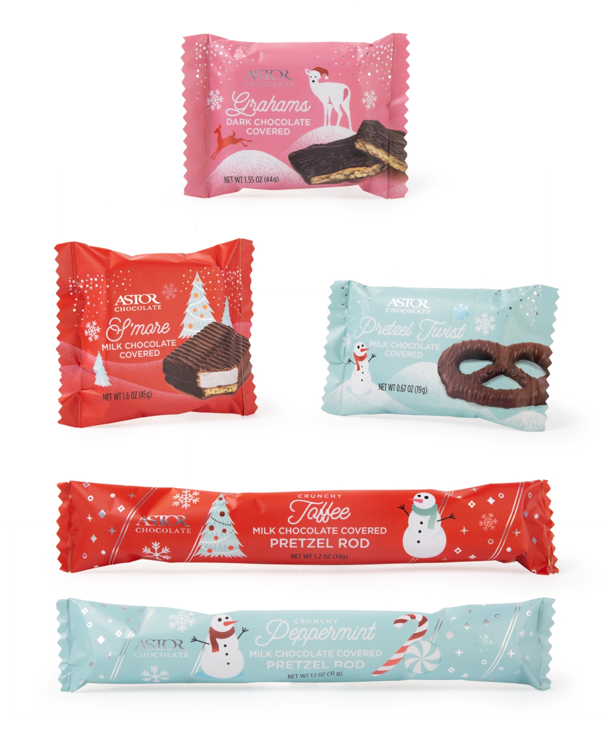 Astor Chocolate Holiday Sampler Gift Box 7 Pieces In No Color