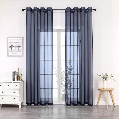 Ultra Luxurious Elegant Sheer Grommet Single Curtain Panel