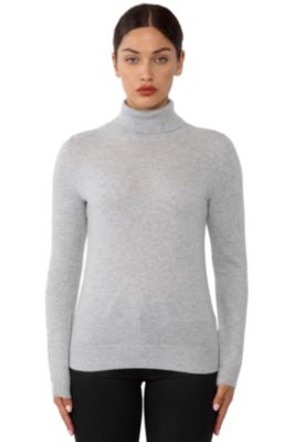 Women's 100% Pure Cashmere Long Sleeve Turtleneck Pullover Sweater