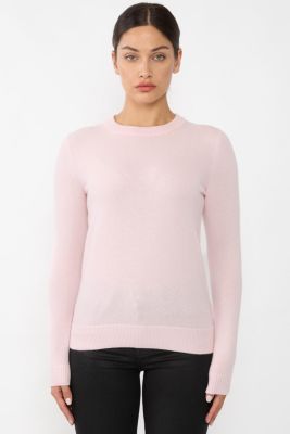 Women's 100% Pure Cashmere Long Sleeve Crew Neck Pullover Sweater