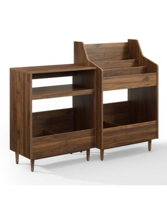 Crosley Furniture Liam 2Pc Medium-Density Fiberboard (MDF) Record ...