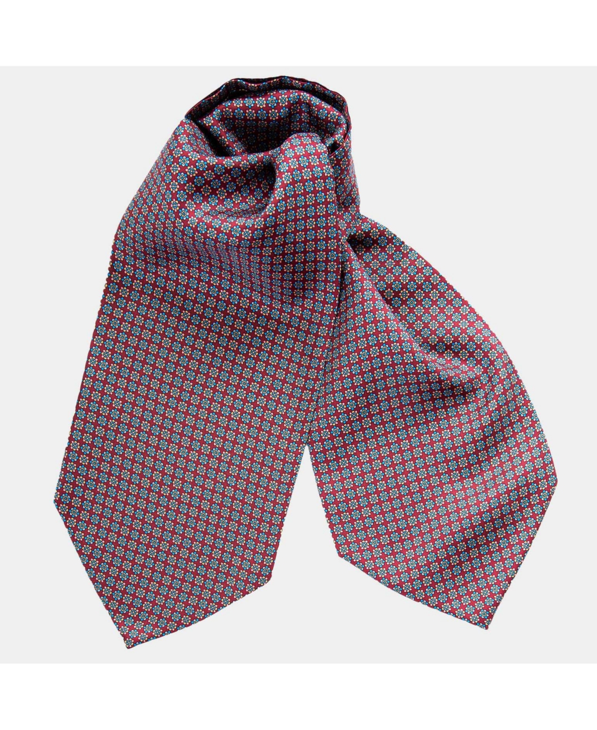 Men's Palermo - Silk Ascot Cravat Tie for Men - Merlot