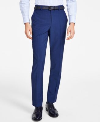 Men's Modern-Fit Wool Suit Pants